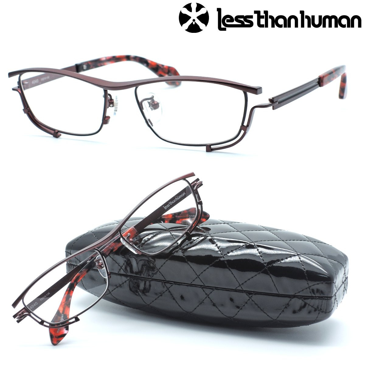 新品・日本製☆less than humanレスザンヒューマン メガネ 4040 col