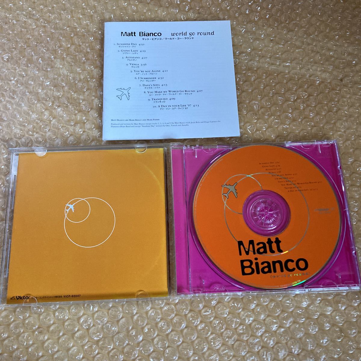 CD マット・ビアンコ/MATT BIANCO ワールド・ゴー・ラウンド/World Go Round 国内盤 日本語訳解説付き