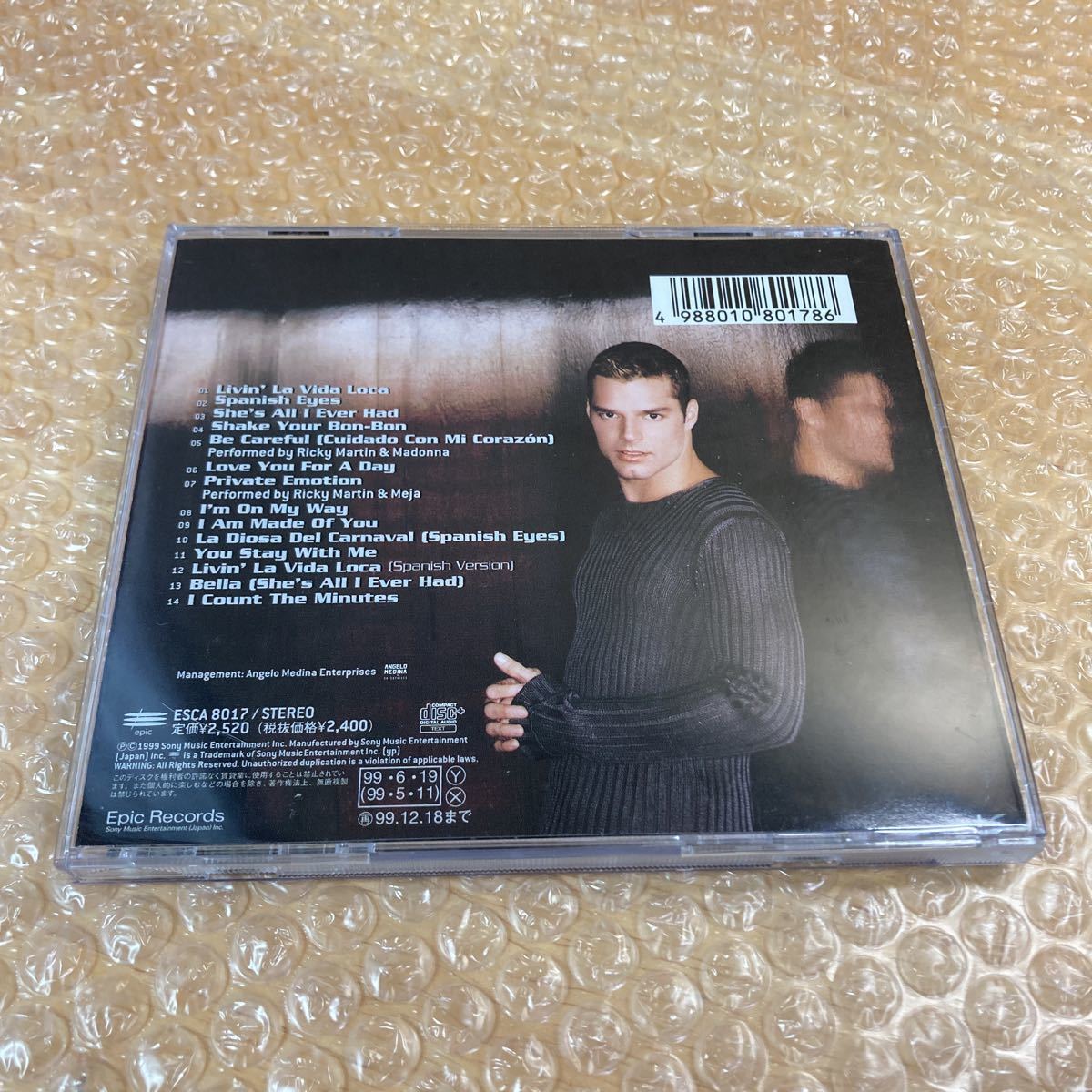 CD リッキー・マーティン/RICKY MARTIN 国内盤 日本語訳/解説/ポスター付き_画像2