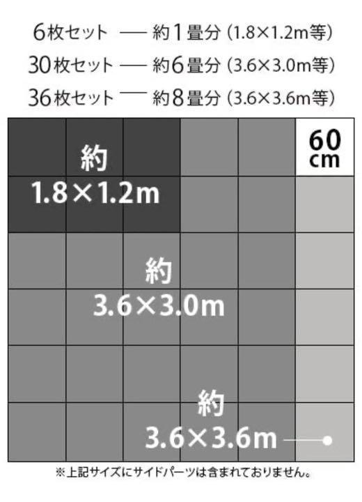 防音 床傷防止 リーディングエッジ　ジョイントマット 6枚_画像7