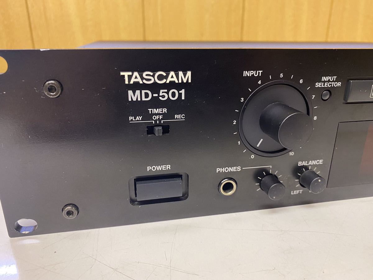 TASCAM 業務用 MDプレーヤー MD-501 ジャンク扱い_画像2