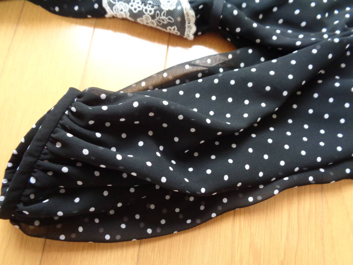 エムズグレイシー☆カタログ掲載☆ドット☆シフォン☆ワンピース☆新品