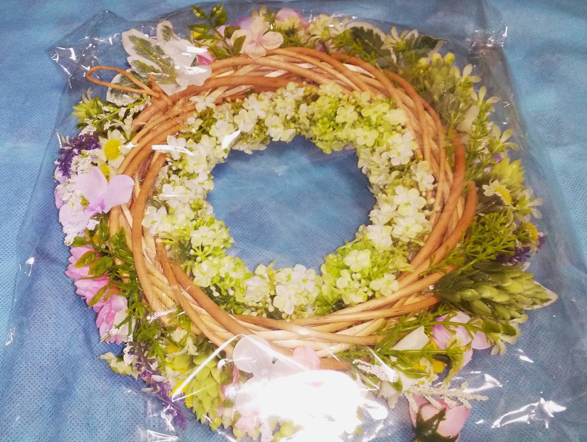  flower : pastel color flower lease hand made diameter approximately 28. volume . festival present interior beautiful goods IE2F/ ok panama 