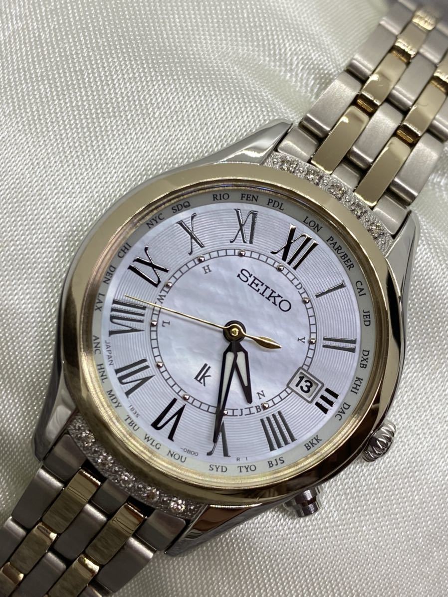 SEIKO セイコー LUKIA ルキア SSVV056 ダイヤ ソーラー 電波時計