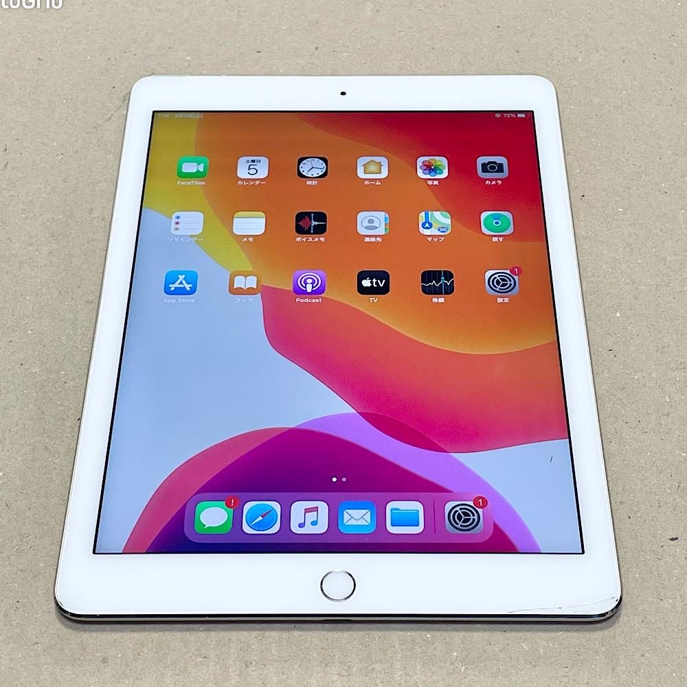 バッテリー90.1% 充電327回 ☆ iPad Air 2 32GB シルバー SoftBank 美