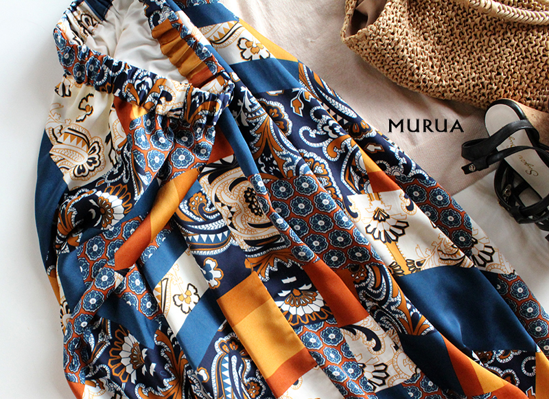 MURUAムルーア／揺れるスイッチパターンフレアロングスカート item
