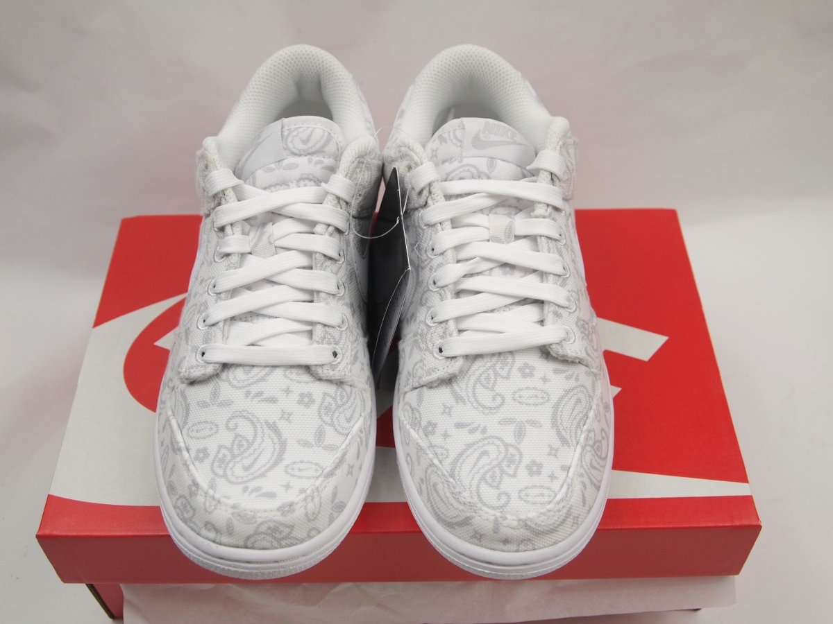 812 新品 ナイキ WMNS ダンク ロー ESS Nike Dunk Low ESS White Paisley DJ9955-100 US6.5 23.5cm_画像2