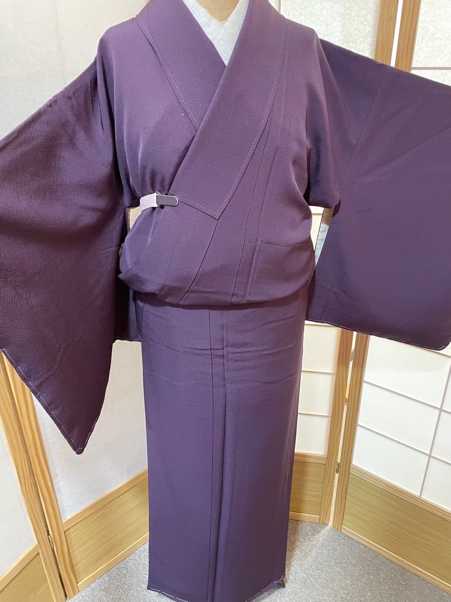 正絹着物 色無地 一つ紋 袷 仕付け糸あり 高品質 | contifarma.pe