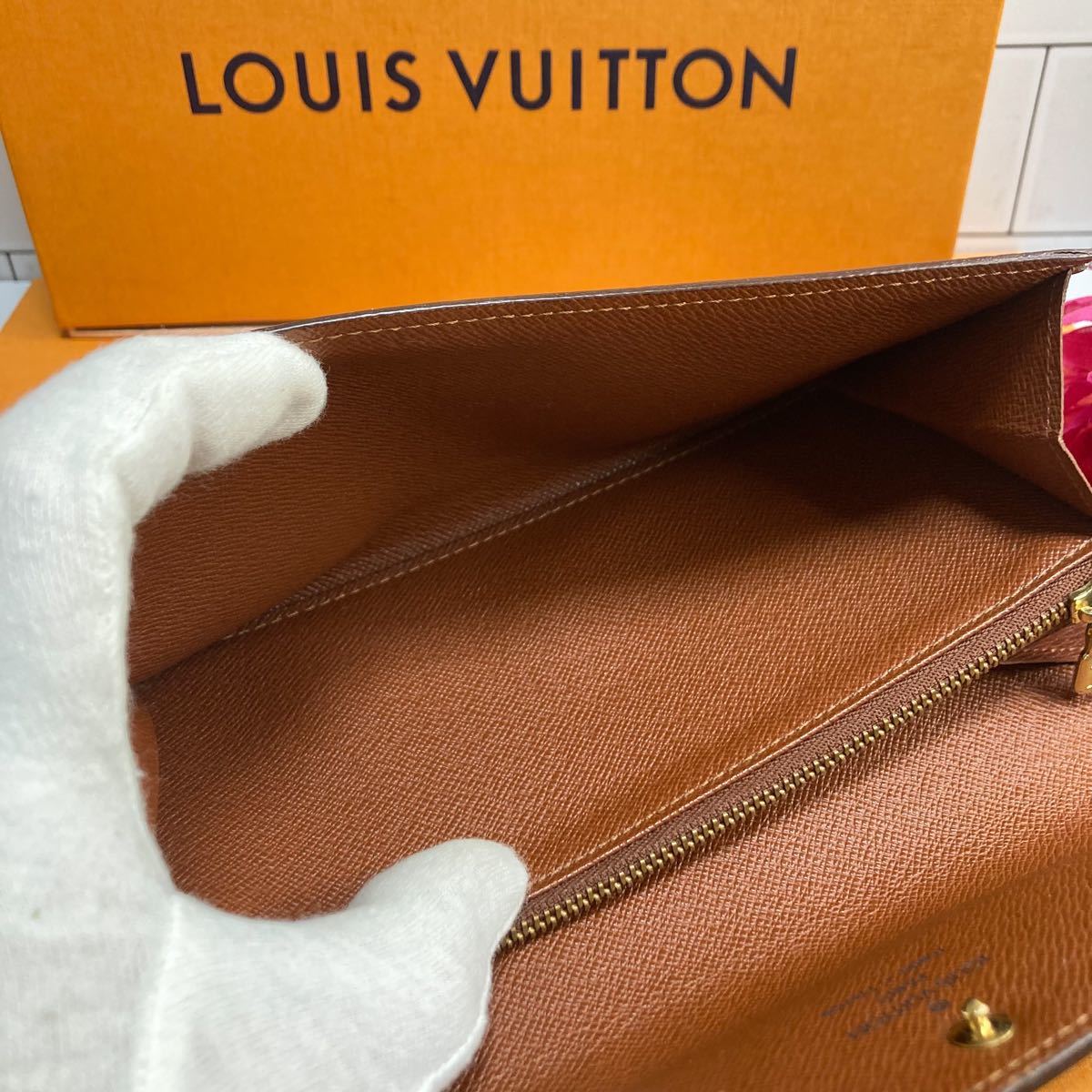 超美品 ルイヴィトン 二つ折り 長財布 旧 ポルトフォイユ サラ