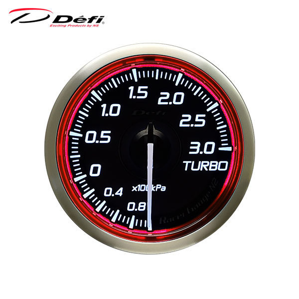 Defi デフィ 国内最安値！ Racer Gauge N2 最大15%OFFクーポン ターボ計 Φ52 -100kPa～+300kPa レッドモデル