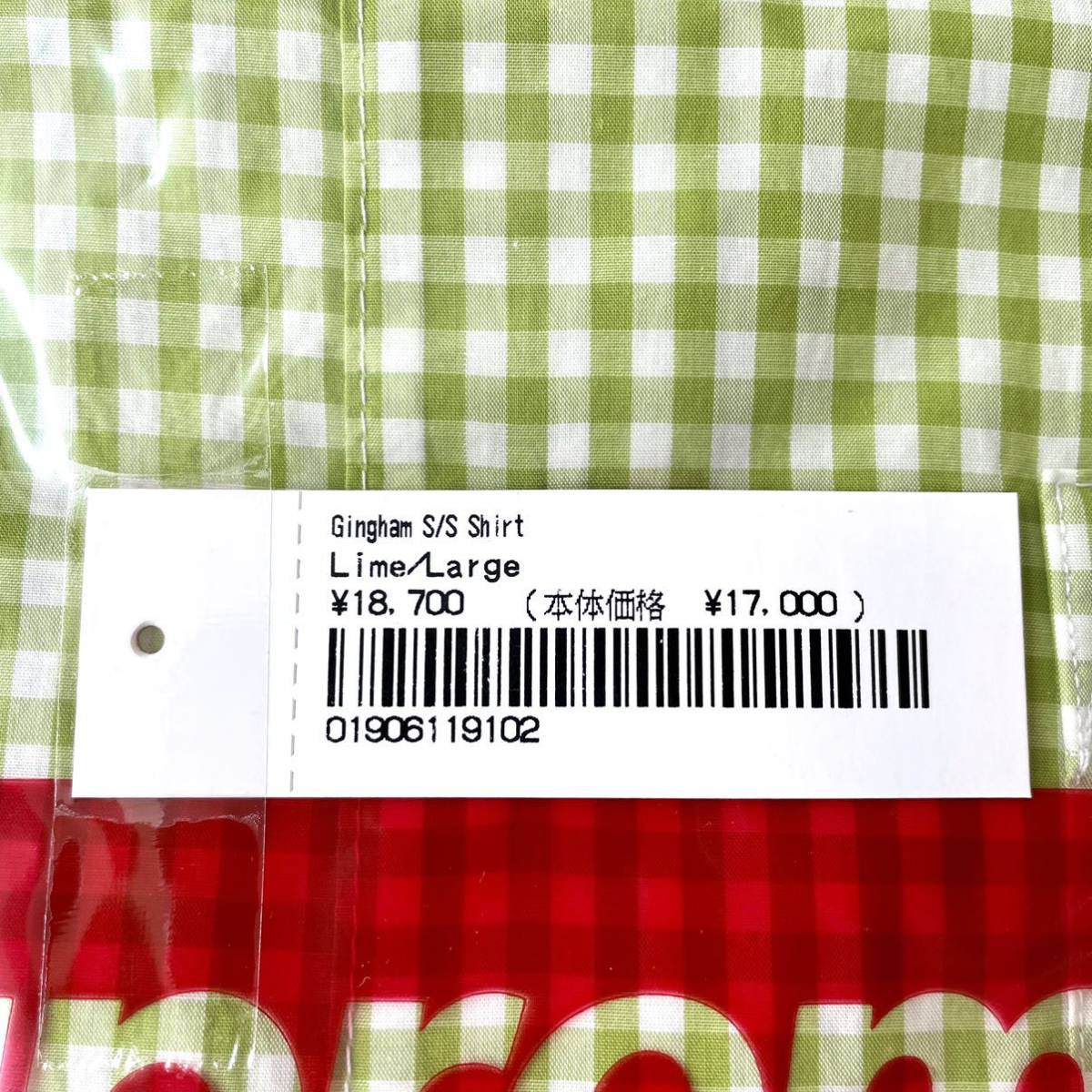 ◇新品未使用◇Supreme Gingham S/S Shirt Lime L シュプリーム ...