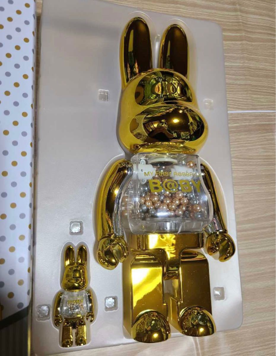 R@RBRICK MY FIRST B@BY gold&Silver Ver. 100%&400% 金色 千秋