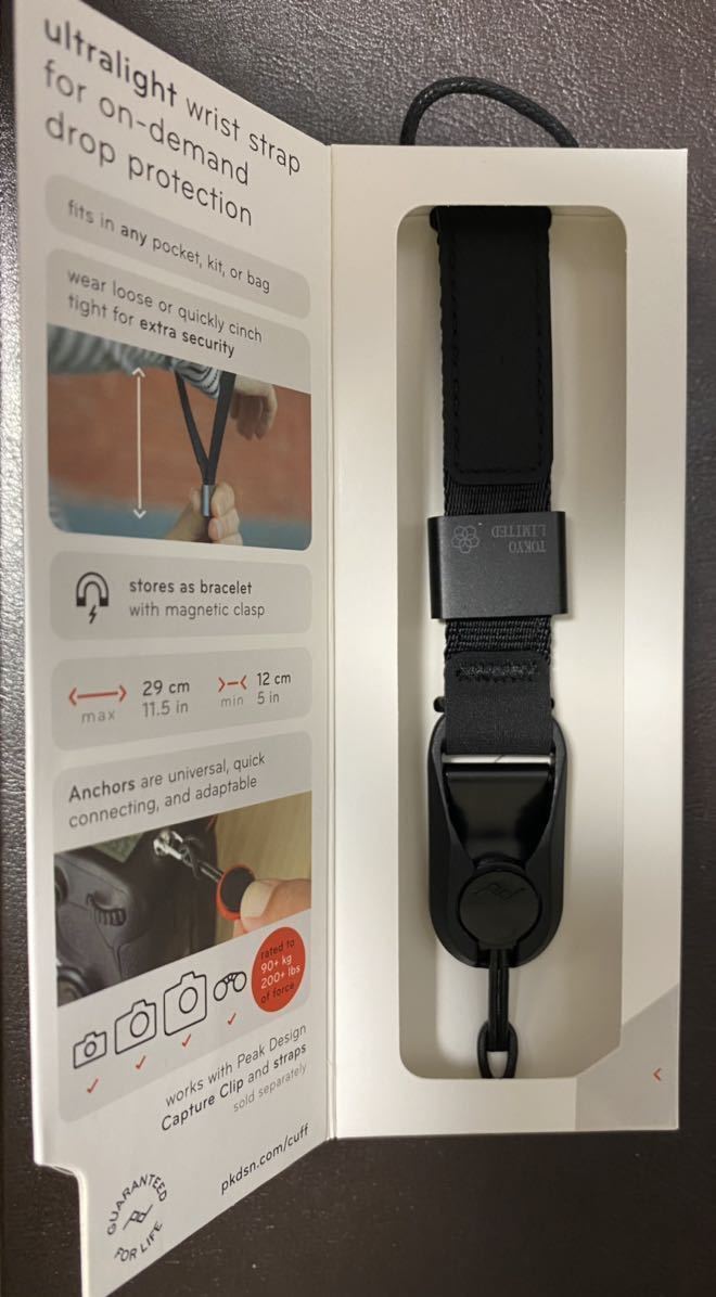 東京店限定 Peak design cuff all black ピークデザイン カフ オール