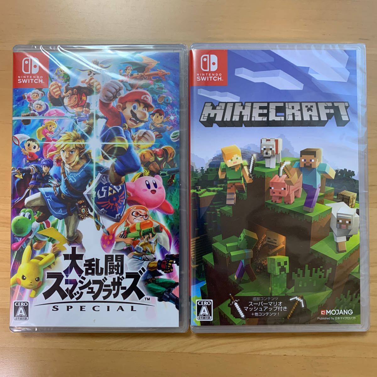 新品未開封 大乱闘スマッシュブラザーズ マインクラフト 2本セット