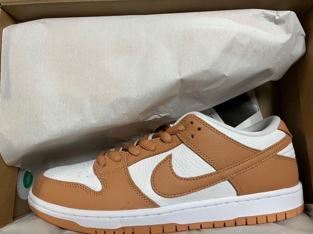 28.5㎝ NIKE SB DUNK LOW PRO ISO LIGHT COGNAC Orange Labelナイキ スニーカー エスビー ダンク ロー プロ ライト コニャック 新品 無料_画像9