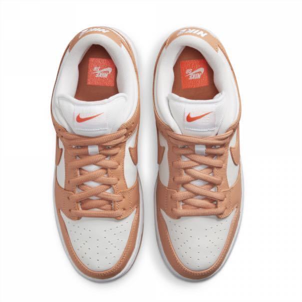 28.5㎝ NIKE SB DUNK LOW PRO ISO LIGHT COGNAC Orange Labelナイキ スニーカー エスビー ダンク ロー プロ ライト コニャック 新品 無料_画像2