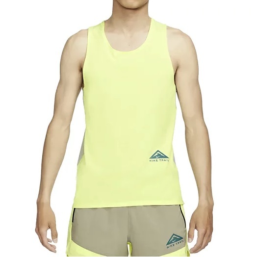 新品 Lサイズ ナイキトレイル ライズ365 タンクトップ ノースリーブ CZ9191-033 NIKE TRAIL RISE 陸上 ランニング スポーツ ウェア レモン