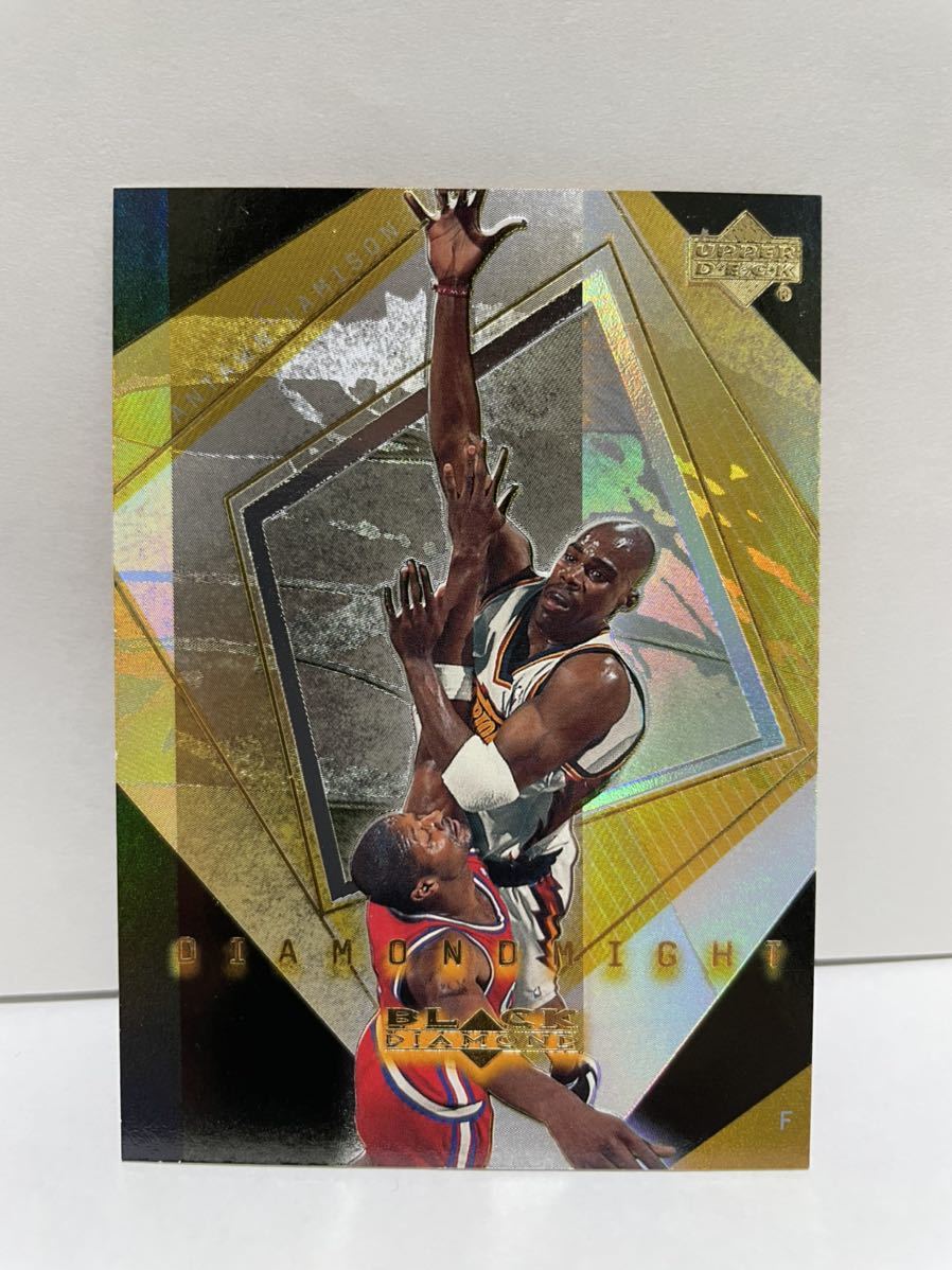 NBAカード　アントワン・ジェイミソン　ANTAWN JAMISON BLACK DIAMOND DIAMOND MIGHT UPPER DECK 【ウォリアーズ時代】【DM14】_画像2