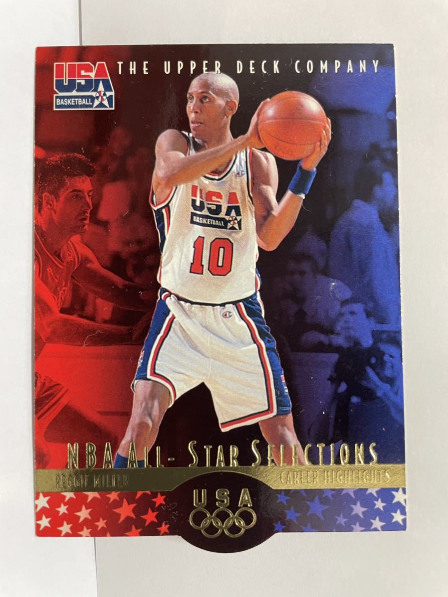 NBAカード　レジー・ミラー　REGGIE MILLER USA BASKETBALL NBA ALL-STAR SELECTION S UPPER DECK 1996