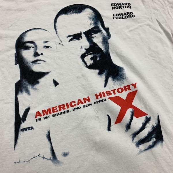 野村訓市着用別色|ヴィンテージAmerican History X Tシャツ(90年代