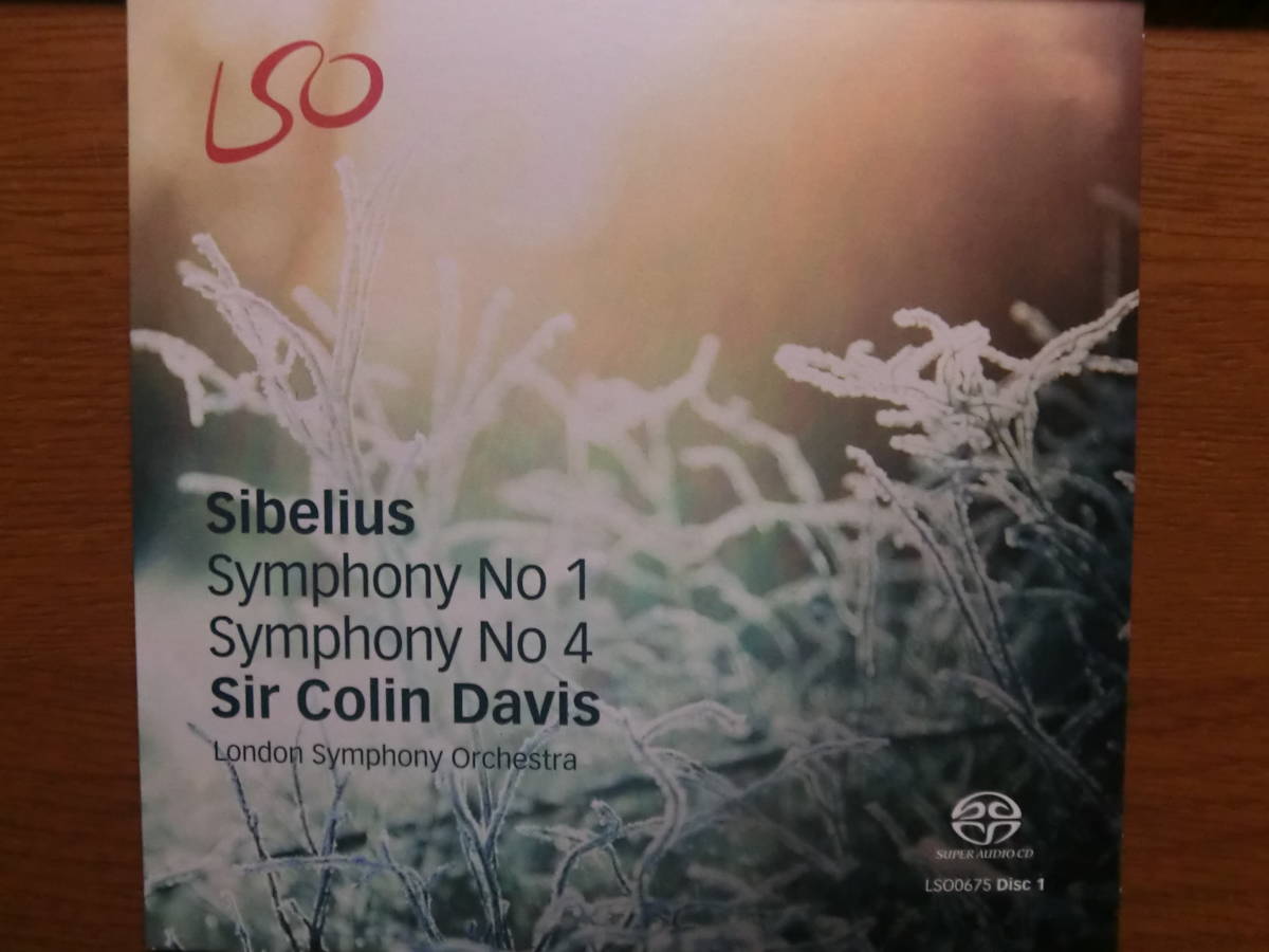 SACD　シベリウス：交響曲第1番、第4番　コリン・デイヴィス_画像1