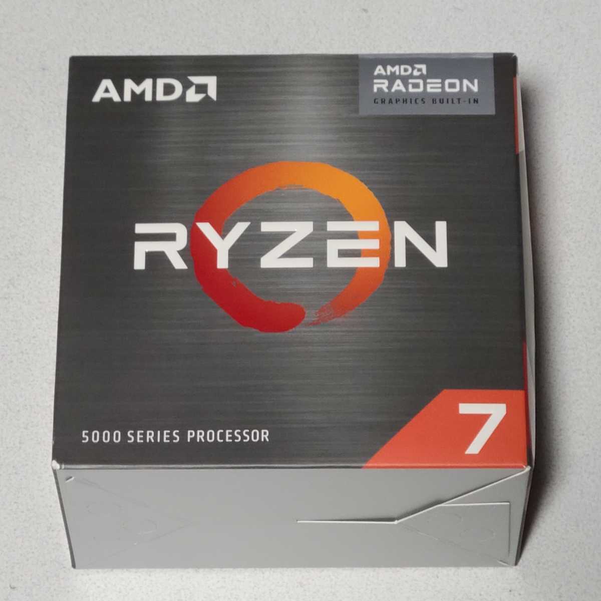 CPU AMD RYZEN7 5700G 3.8GHz with Radeon Graphics PCパーツ 動作確認