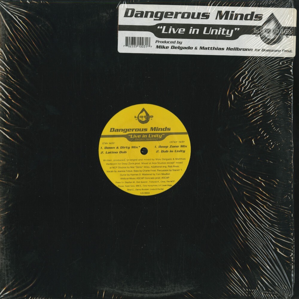 試聴 Dangerous Minds - Live In Unity [12inch] Liquid Groove US 1995 House_画像2