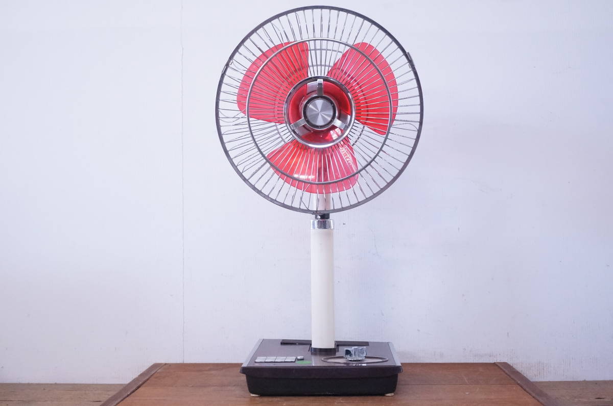 動作品 HITACHI 日立 A.C. DESK FAN H-672 扇風機 3枚羽根 30cm アンティーク 昭和レトロ 追加画像有り SA-2609_画像1