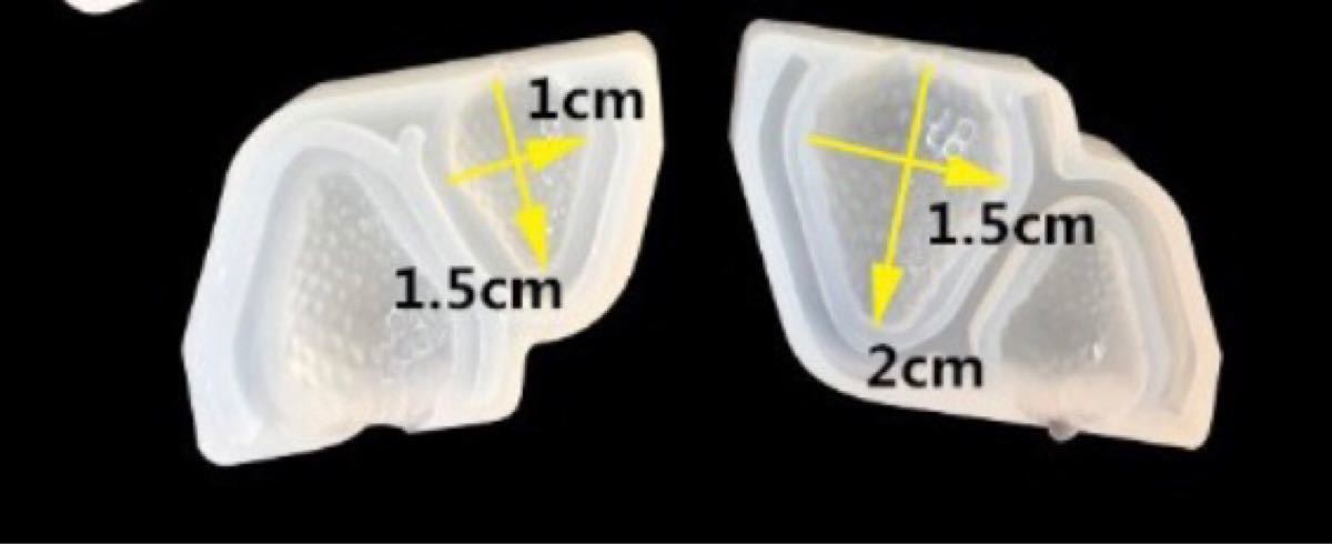 シリコンモールド いちご 苺 ストロベリー 半透明 レジン 粘土 せっけん アロマストーン フェイクスイーツ ハンドメイド デコ