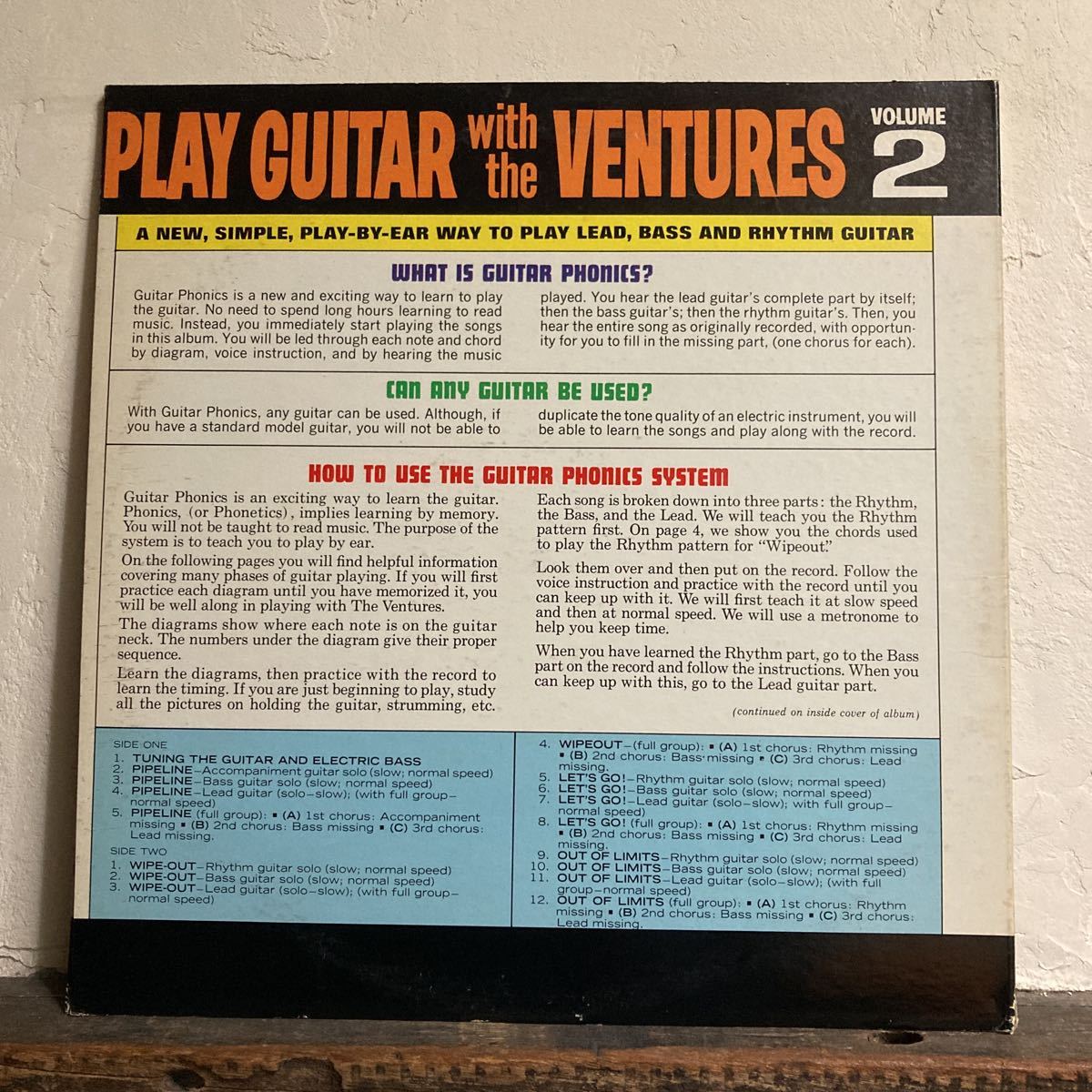 THE VENTURES / PLAY GUITAR with the VENTURES VOL 2_画像2