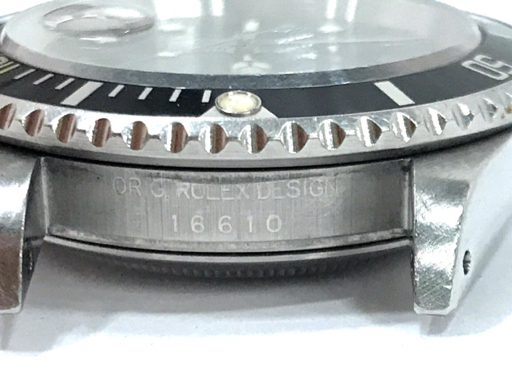 ロレックス サブマリーナ 16610 自動巻 腕時計 メンズ 黒文字盤 SSブレス cal.3135 T番 稼働品 付属品有り ROLEX_画像3
