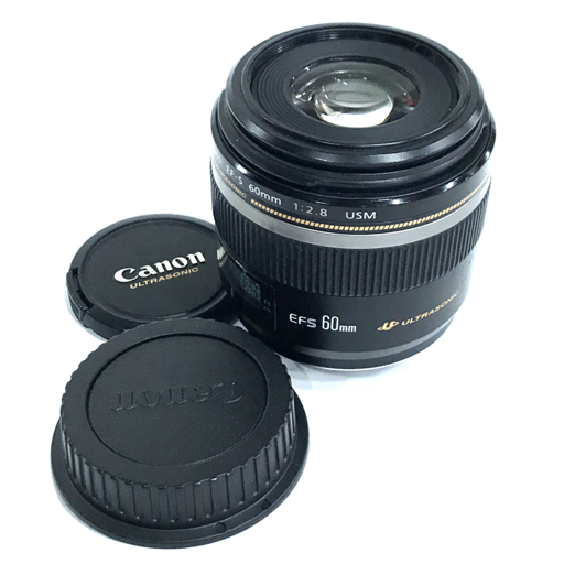 1円 CANON MACRO LENS EF-S 60mm 1:2.8 USM カメラレンズ キャノン