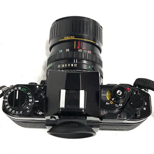 1円 Canon A-1 FD 28-55mm 1:3.5-4.5 フィルムカメラ ボディ レンズ まとめ セット C4183-1_画像6