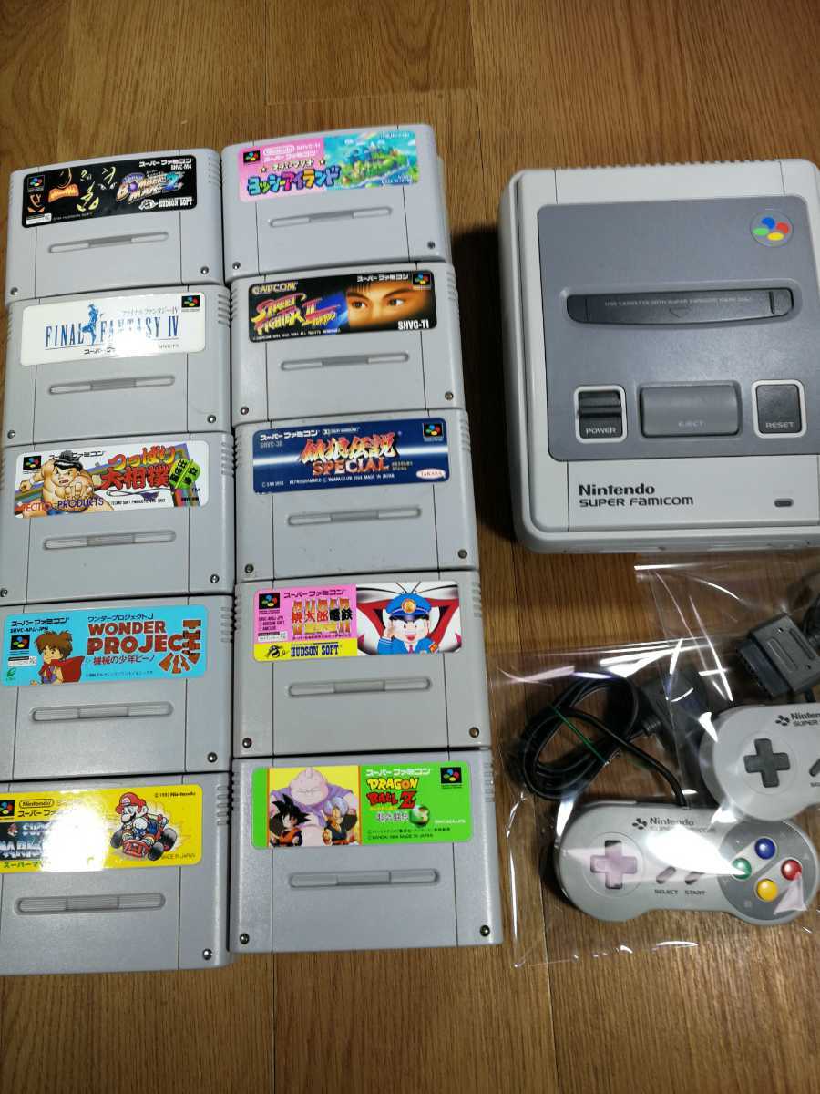 スーパーファミコン本体＋4ソフト - 家庭用ゲーム本体