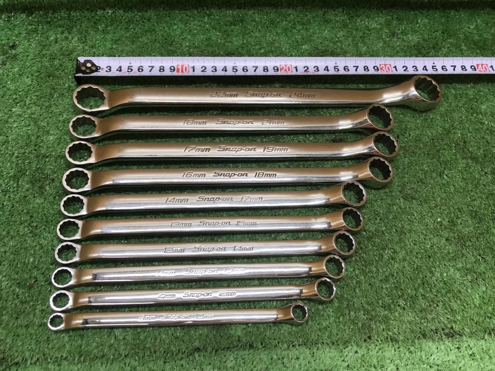 ☆絶版品☆ スナップオン 60° オフセットメガネレンチ XOM 8〜19mm 5本