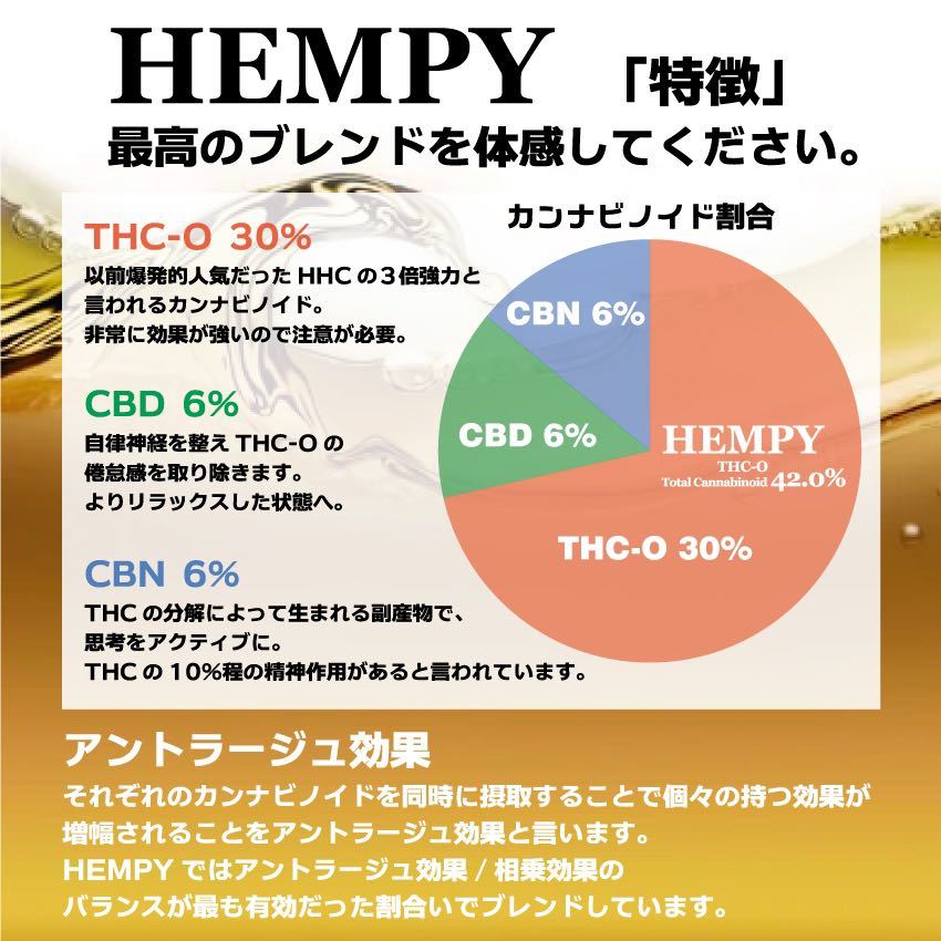 HEMPY THC O % CBD6% CBN6% VAPE