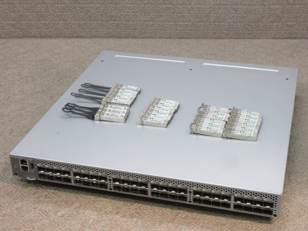 HP SN6000B 16Gb 48port FC Switch Brocade SFPモジュール 4年保証 6510 No.N388 12個 14個 8Gb 独特の素材