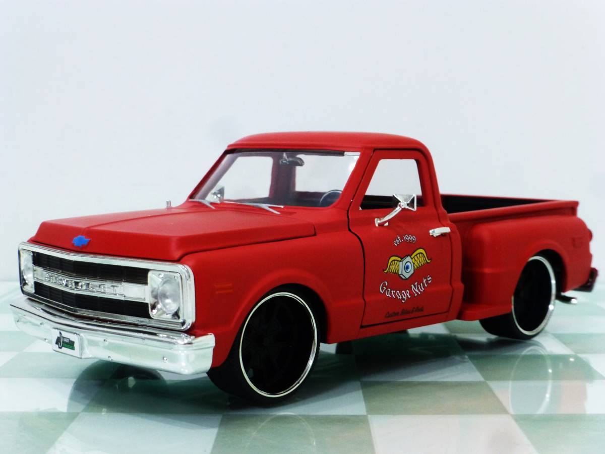 ■JADA TOYS 1/24 1969 CHEVROLET C10 STEPSIDE RED■シボレー ステップ サイド 13_画像1