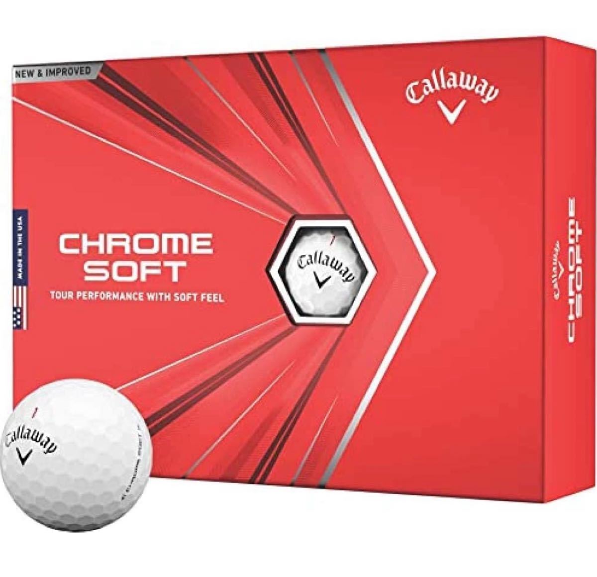 新品!キャロウェイ Callaway クロムソフトX ゴルフボール2ダース