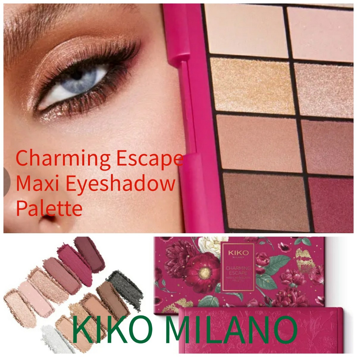 新品未使用☆KIKO MILANO★Charming Escapeアイシャドウパレット☆自分で色を作れる♪イタリア女子御用達♪