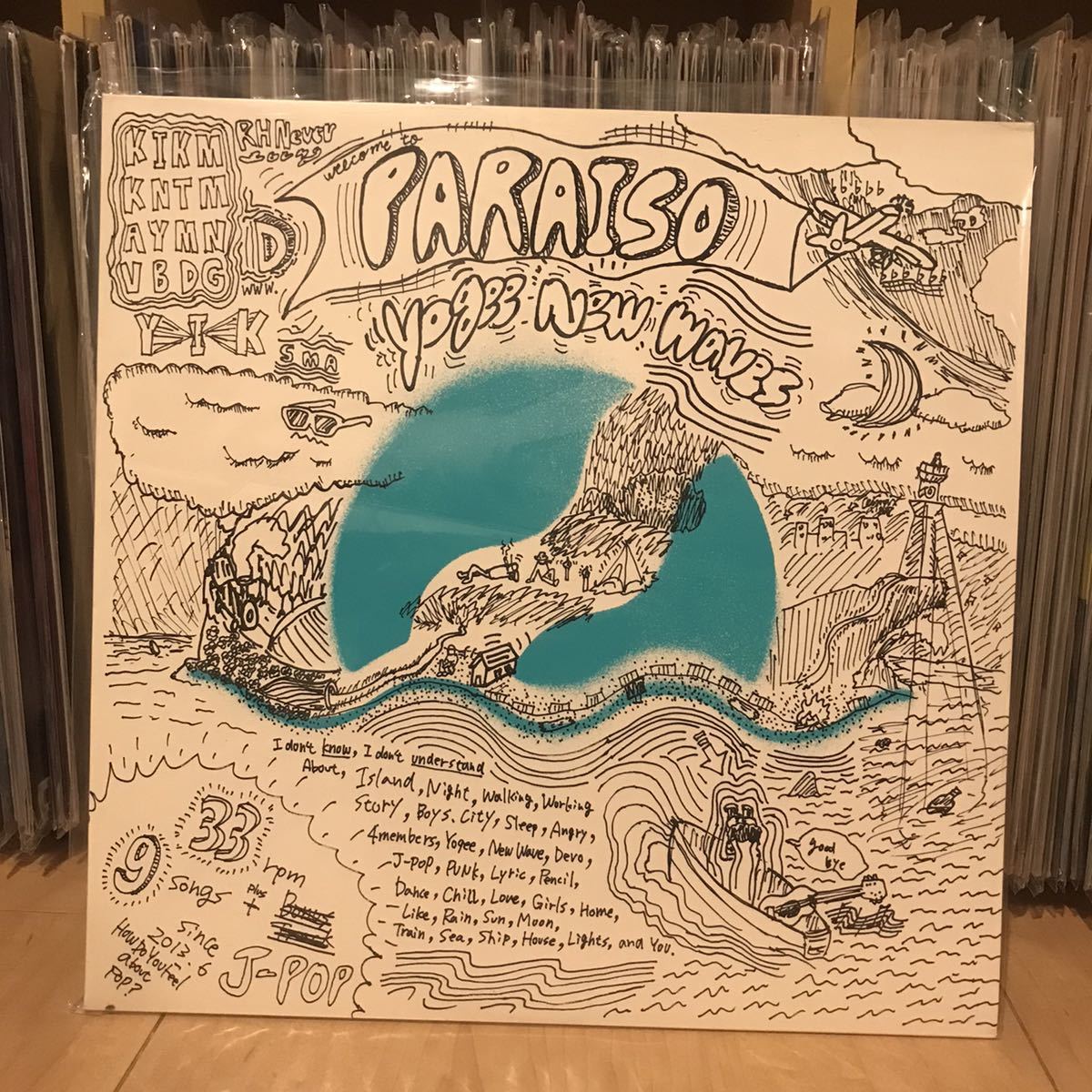 Yogee New Waves PARAISO LP アナログレコード 1stプレス 特典CD付き