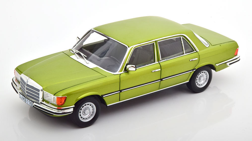 norev 1/18 Mercedes Benz 450 SEL 6.9 W116 1976-1980 lightgreen-metallic　メルセデス　ベンツ　ノレブ　ディーラー限定モデル