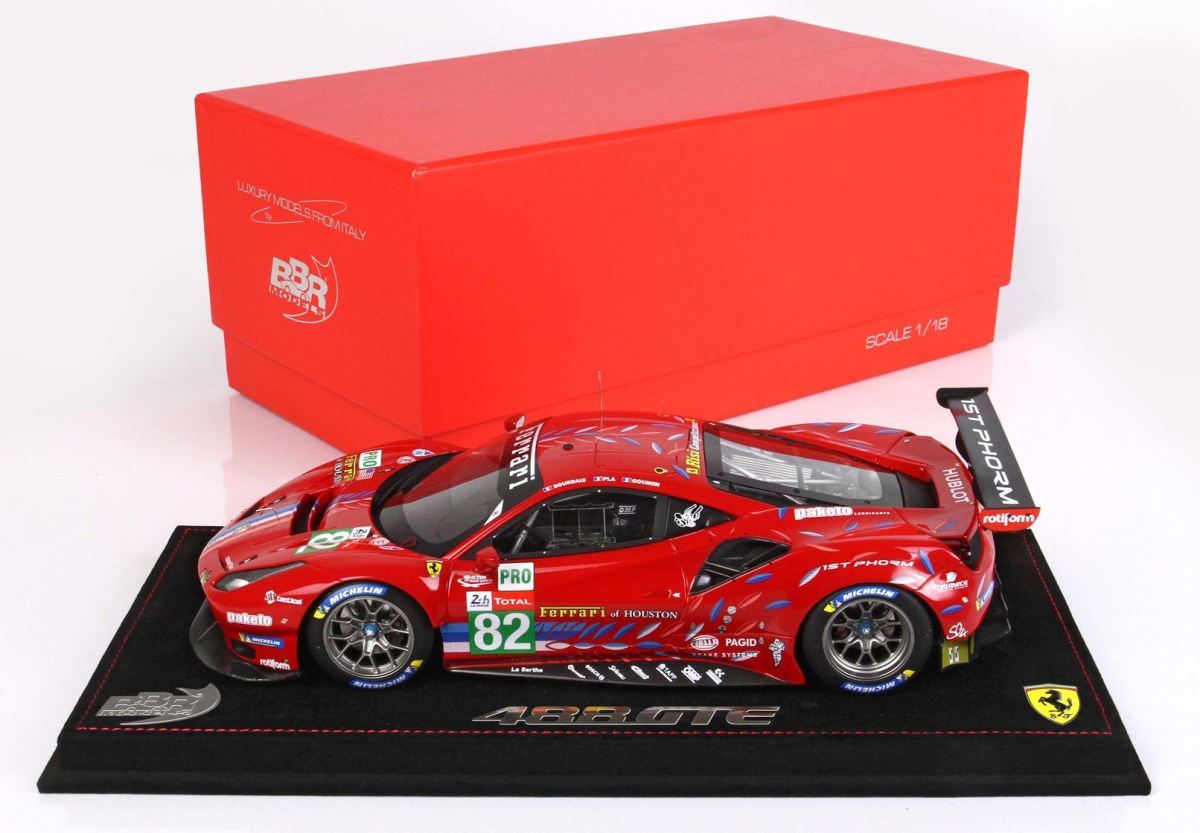 BBR 1/18 Ferrari 488 LM GTE PRO Team RISI 24H Le Mans 2020 フェラーリ P18202_画像9