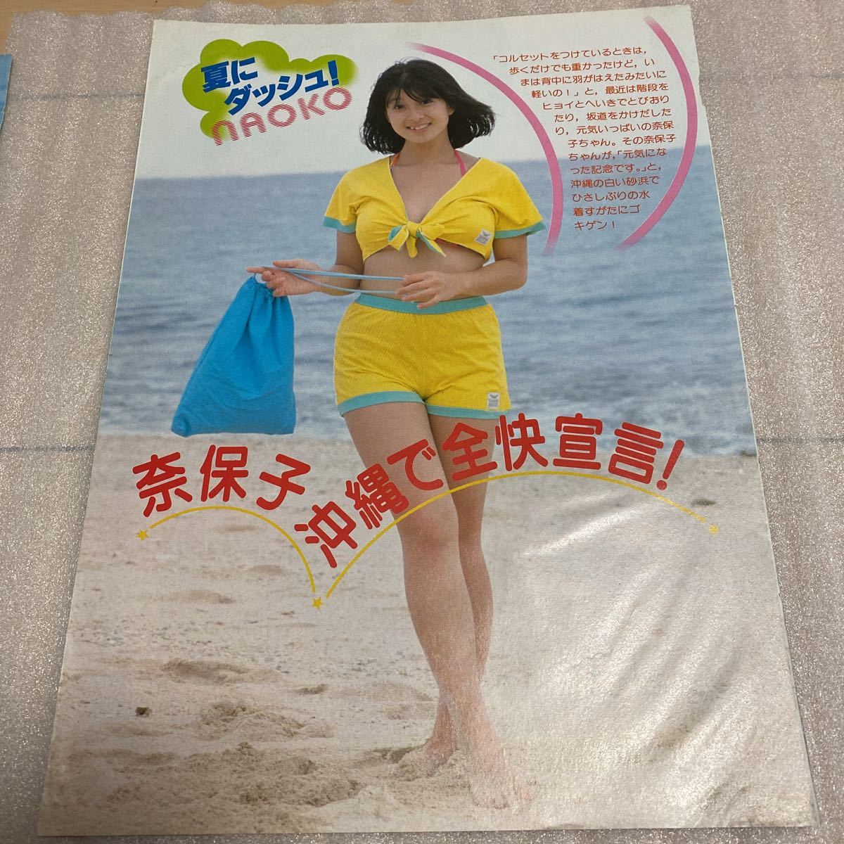 Yahoo!オークション - 河合奈保子 水着 切り抜き3ページ Yahoo!オークション - 河合奈保子 水着 切り抜き3ページ