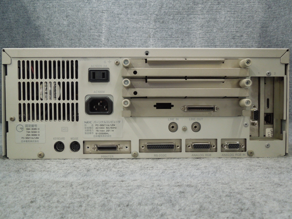 NEC PC-9821Xa/U8W ジャンク B41780_画像3