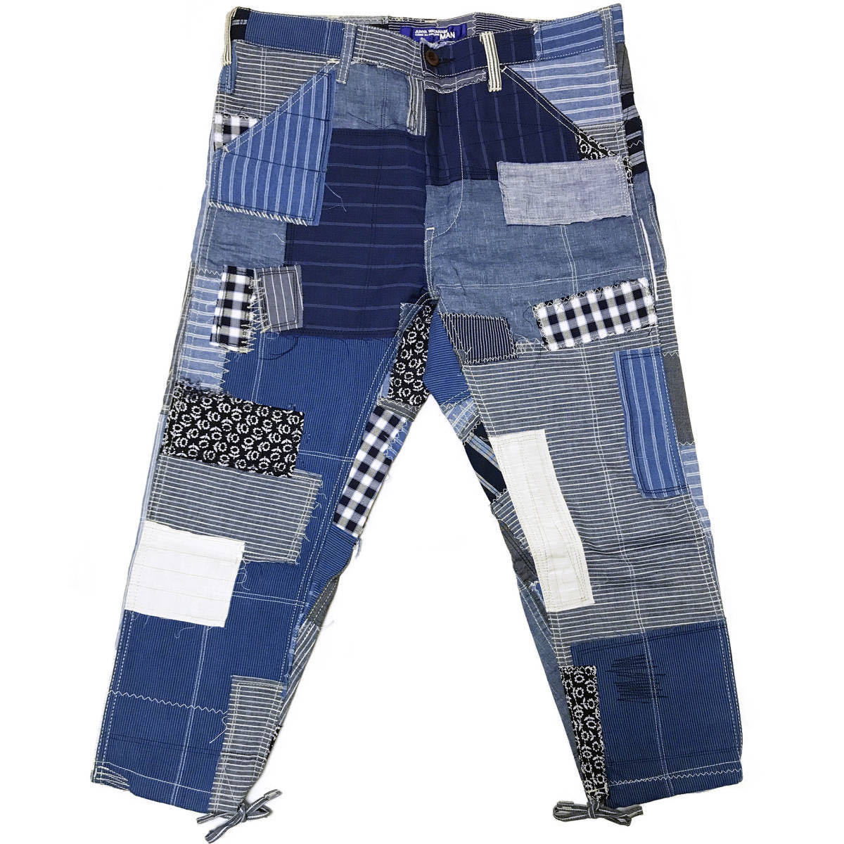 15SS 和柄 パッチワークパンツ JUNYA WATANABE MAN コムデギャルソン