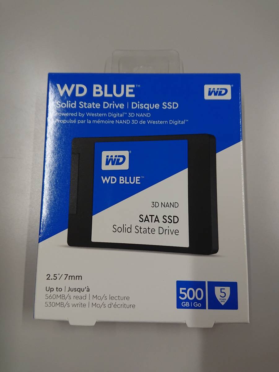 【新品】Western Digital SSD 500GB WD Blue PC PS4 換装 2.5インチ