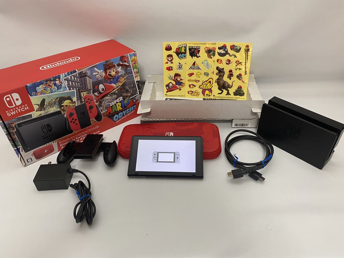 1円 Nintendo Switch スーパーマリオ オデッセイセット Joy-Con欠品 
