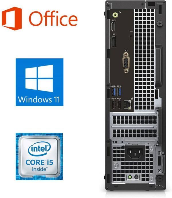 【サポート付き】DELL 3040 Windows11 Core i5 大容量メモリー:8GB 大容量SSD:256GB Office 2019 & ゲーミングマウス ロジクールG300s_画像2