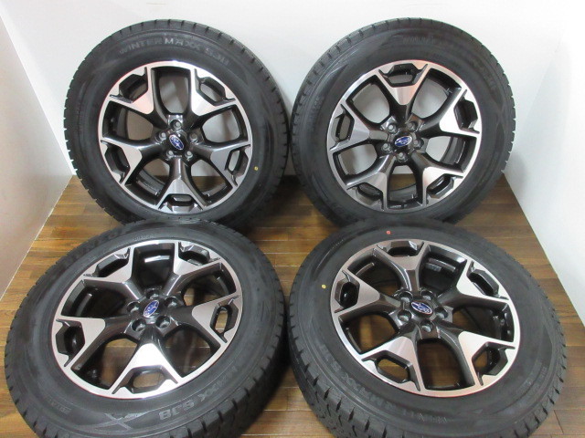 送料無料・税込み】スバルXV純正17in7J+55 5穴PCD100 ウィンターMAX
